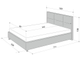 Кровать Аскона Leo с подъемным механизмом, 3 категория