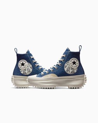 Кеды Converse Run Star Hike Platform Denim Patchwork