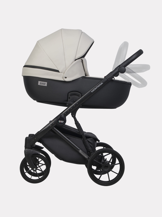 Коляска 2в1 Riko Basic Montana Ecco 31 Light Silver-Black