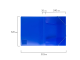 Папка на резинках BRAUBERG "Neon", неоновая, синяя, до 300 листов, 0,5 мм, 227463