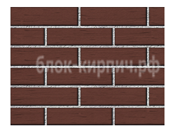 Кирпич облицовочный бордо темный риф 1 NF М150 Керма