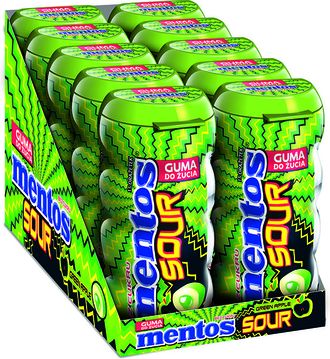 Жевательные конфеты Mentos Sour Зеленое яблоко 30 гр (10 шт)