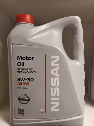 Масло ниссан 5w30 характеристики