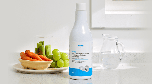 АТОМИ МНОГОФУНКЦИОНАЛЬНОЕ ЧИСТЯЩЕЕ СРЕДСТВО ДЛЯ КУХНИ