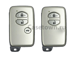 Чехлы для ключей Toyota LC 200, Prado 150, Verso, Prius, Highlander (2010-2017 год)