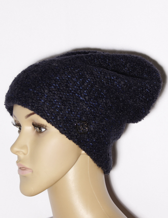 Екатеринбург. Шапка женская "Колпак букле" 11581 св.серая, чёрная, св.бежевая, синяя, молочная