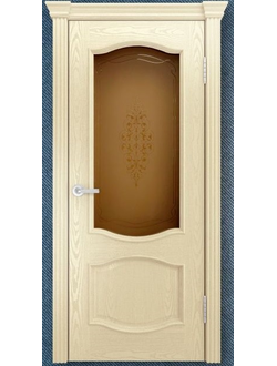 ЛАЙНДОР (УЛЬЯНОВСК)/ МОДЕЛЬ СОФИЯ/ ПОЛОТНО ОСТЕКЛЕННОЕ/ НАТУРАЛЬНЫЙ ШПОН ЯСЕНЯ/ ТОН 42 (ЯСЕНЬ БИСКВИТ)