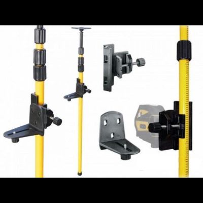 Штатив-штанга для лазерного уровня. Распорная алюминиевая для установки уровня. Высота 3.0м