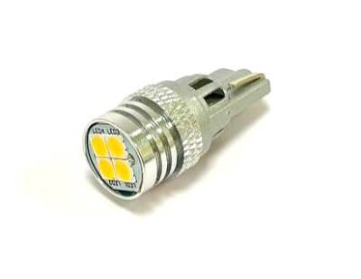 Светодиодная габаритная автолампа T10(1U4)-3030-4SMD (белый), 1шт
