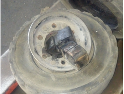 Ремонт колеса диска погрузчика