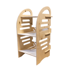 (МКФ0500) Мебель-конструктор из фанеры напольный стеллаж "S"