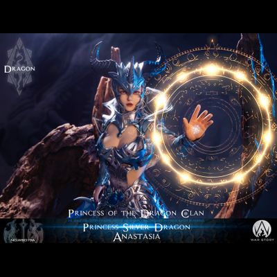 Принцесса-дракон Анастасия (серебряная) - Коллекционная ФИГУРКА 1/6 scale Dragon Princess - Silver Dragon Anastasia (WS019A) - WAR STORY