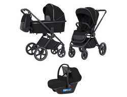 Коляска 3в1 Carrello Ultimo CRL-6519 Sable Black 2025