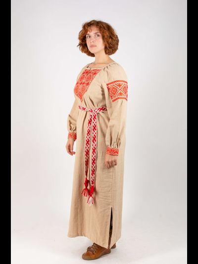 Платье славянское из крапивы  "Макошь Алатырь"