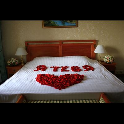 Оформление номера цветами в гостинице № 1491