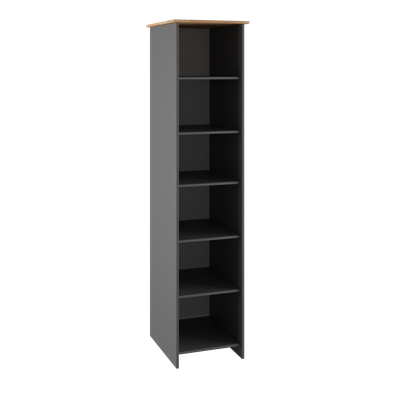 Теодора Шкаф Графит/Дуб крафт