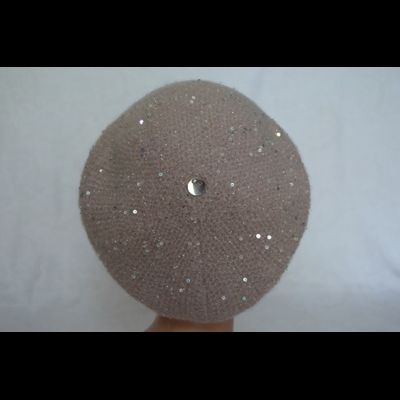 Женский берет розовый с пайетками Vizio Италия 6454