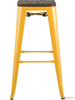 Стул барный TOLIX WOOD желтый глянцевый