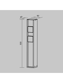 Уличная розетка Socket 2x2000Вт IP 54, O459FL-GF02SC, Maytoni