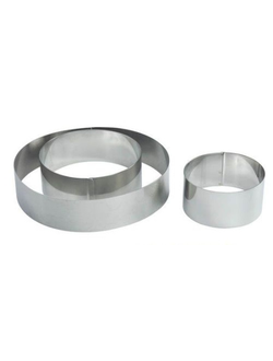 Форма кондитерская "Круг" d=6 см. h=4,5 см., нержавеющая сталь