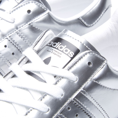 Adidas Superstar серебряные