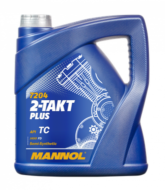 МОТОРНОЕ МАСЛО MANNOL 2-Takt Plus MN7204-4 4L (Полусинтетика)