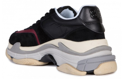 Balenciaga Triple-S (БАЛЕНСИАГА) Черные Burgundy женские (36-40)