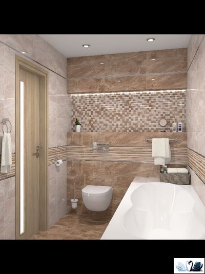 Плитка настенная Laparet Polaris коричневый 20 х 60 см