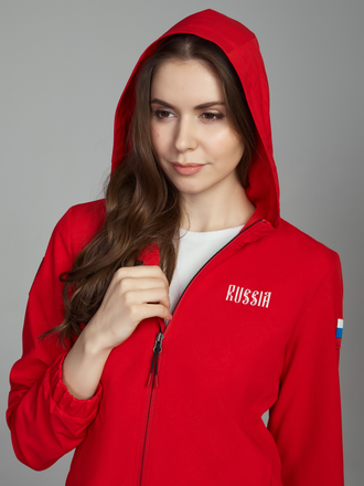 Женский спортивный костюм из плащевой ткани, 15SKJ-1383, красный