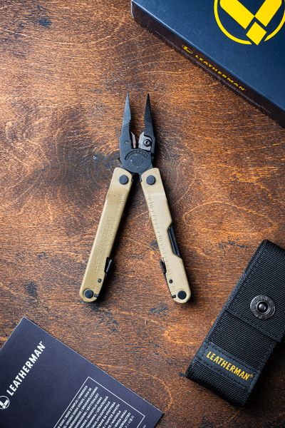Leatherman Rebar Coyote с чехлом кнопке