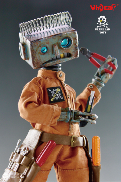 Неуклюжий робот Карри - Коллекционная ФИГУРКА 1/6 scale ClumsyBot  Curry - Whycat&GEARHEADTOYS