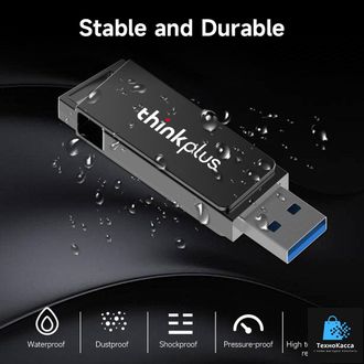 Thinkplus MU241 64GB USB3.0 U Диск Вращающийся USB флэш-накопитель Металл U Диск Высокоскоростная передача
