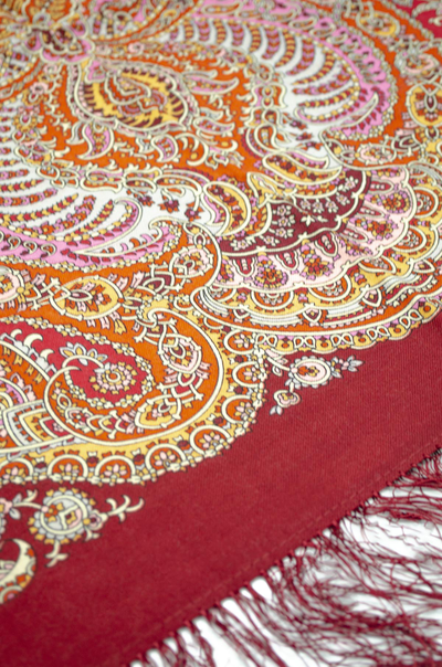 Павловопосадский шарф Праздничные дни 2078-6