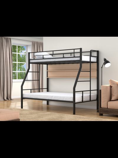 Двухъярусная кровать Раута Твист черная