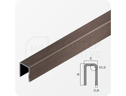 П-образный разделительный профиль из нержавеющей стали NEEXY PVS95-06 ANTB-L Антик браш