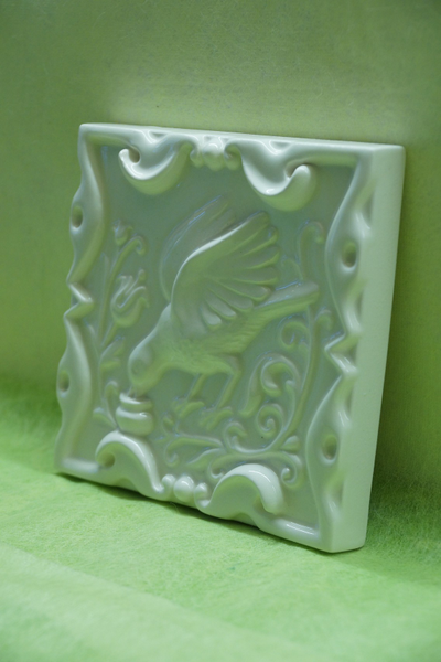 Пьющая птица однотонная  (керамическая плитка)