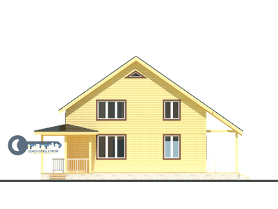 ДЖ-01 ГАБАРИТНЫЕ РАЗМЕРЫ: (10Х7,5М) 1,5 ЭТАЖА, ОБЩАЯ ПЛОЩАДЬ: 191М² (модификация 1)