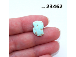 Бирюза натуральная (необработанная) Армения арт.23462: 0,9г - 15*10*5мм