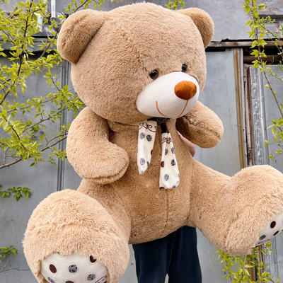 Огромный плюшевый мишка 180 см кремовый Барни