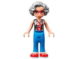 Friends Dottie - Blue Trousers with Red Shoes, Black Vest over Red Shirt with Cherries, n/a (frnd489)