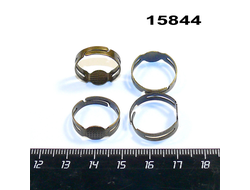 Основа для кольца Арт.15844: 0,9гр - площадка ф17мм - цвет "антич.бронза"