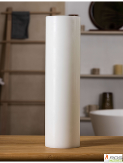 Гладкий парафиновый плафон для LED свечей - 9,2*35см