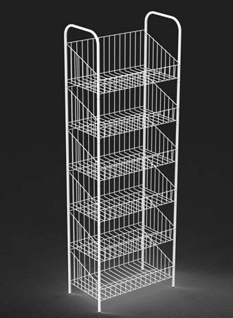 Стеллаж КОЛОСОК 600мм с 6-ю корзинами