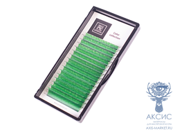 Цветные ресницы BARBARA (зелёные) МИКС