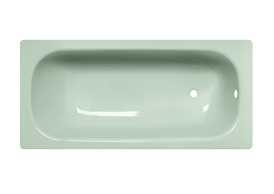 Ванна стальная ВИЗ "Donna Vanna" зеленая мята, с антибактериальным покрытием,с опорной подставки,150x70x40 см.