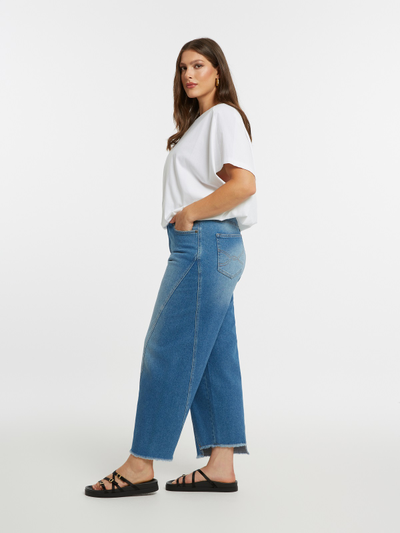 Женские джинсы голубые до 58 размера