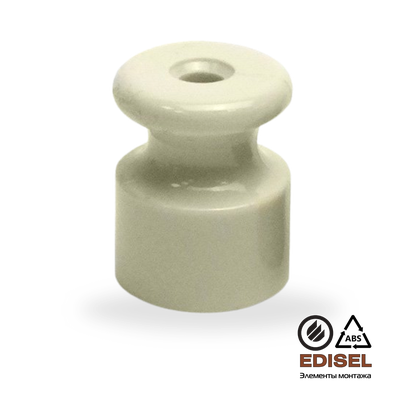 Изолятор пластиковый слоновая кость