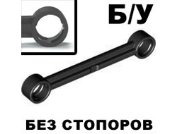 ! Б/У - Technic, Link 1 x 6 without Stoppers, Black (2739a / 4530733 / 4629921) - Б/У