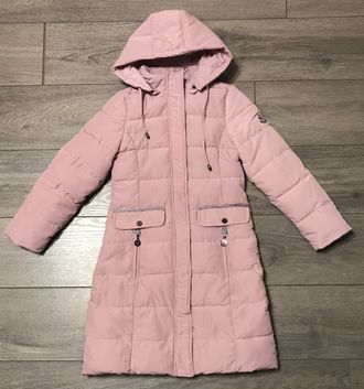 М.1839 Пальто Moncler розовое (140,152,158,164)