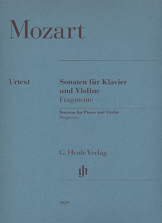 Mozart: Fragments from Sonatas for Piano and Violin